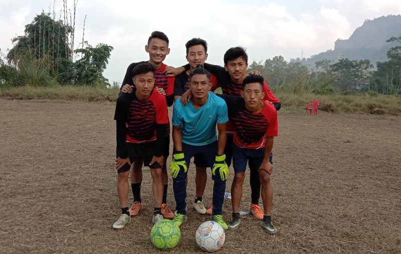 Winners of the 1st Futsal Championship at Kiruphema Tachyon FC.