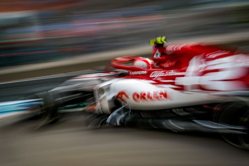 Alfa Romeo's Antonio Giovinazzi during practice FIA/Handout via REUTERS