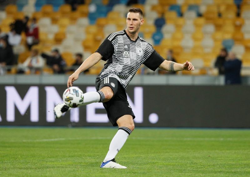 Germany's Niklas Suele during the warm up before the match REUTERS/Gleb Garanich/File Photo