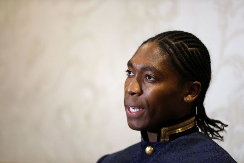 South African athlete Caster Semenya, who is fighting an IAAF regulation that would require her to take testosterone-lowering medication to defend her 800-metre title at the World Championships in September, speaks at a women's conference in Johannesburg, South Africa August 14 2019. REUTERS/Siphiwe Sibeko/Files