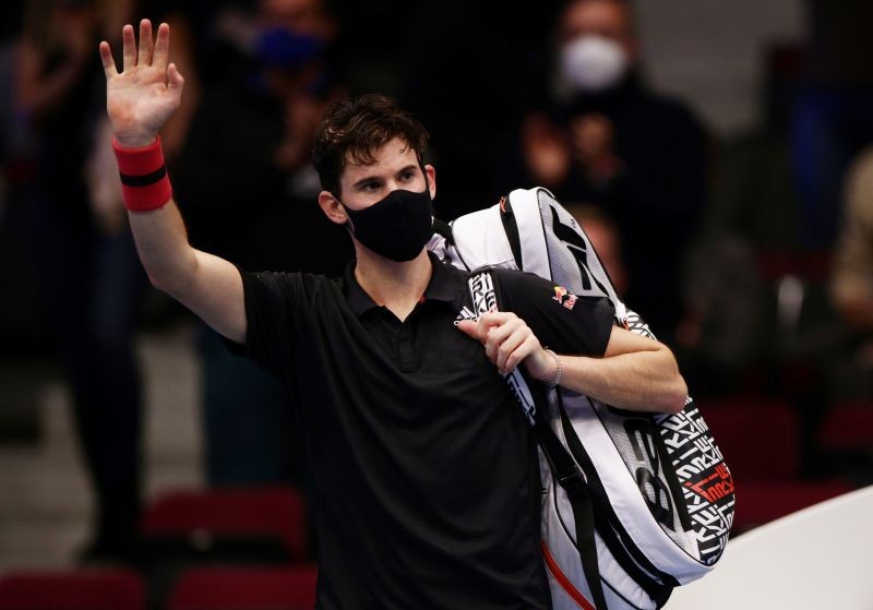 Austria's Dominic Thiem waves after losing his quarter final match against Russia's Andrey Rublev REUTERS/Lisi Niesner/Files