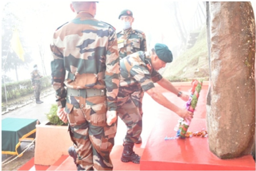 The Infantry Battalion (TA) (H&H) NAGA celebrated its 16th Raising Day on November 1. The celebrations started with a wreath laying ceremony in memory of the martyrs of the Battalion. Thereafter, Col Neeraj Sood, SC, Commanding Officer addressed all ranks of the Battalion and shared the messages from Lt Gen RP Kalita, AVSM, SM, VSM,  GOC-in-C 3 Corps, COR Kumaon and Naga Regt and Kumaon Scouts, Maj Gen Pankaj Kaushik, COS 3 Corps, Maj Gen VPS Kaushik, SM, IGAR (N) and various other Formation Commanders on the occasion. The Commanding Officer also congratulated all ranks and their families and exhorted them to excel in all spheres. (Photo Courtesy: PIB Defence)