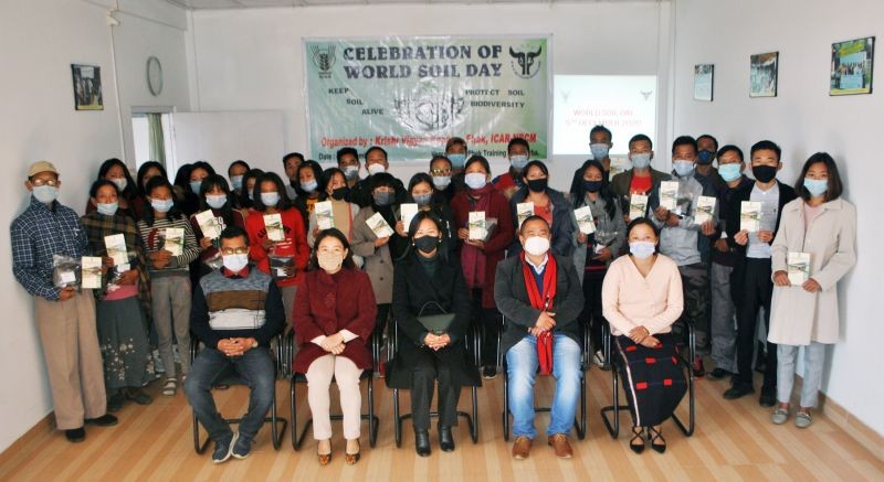 Soil Health Cards were distributed to the farmers of Upper Khomi, Pfutseromi and to students of CAU, Pasighat.