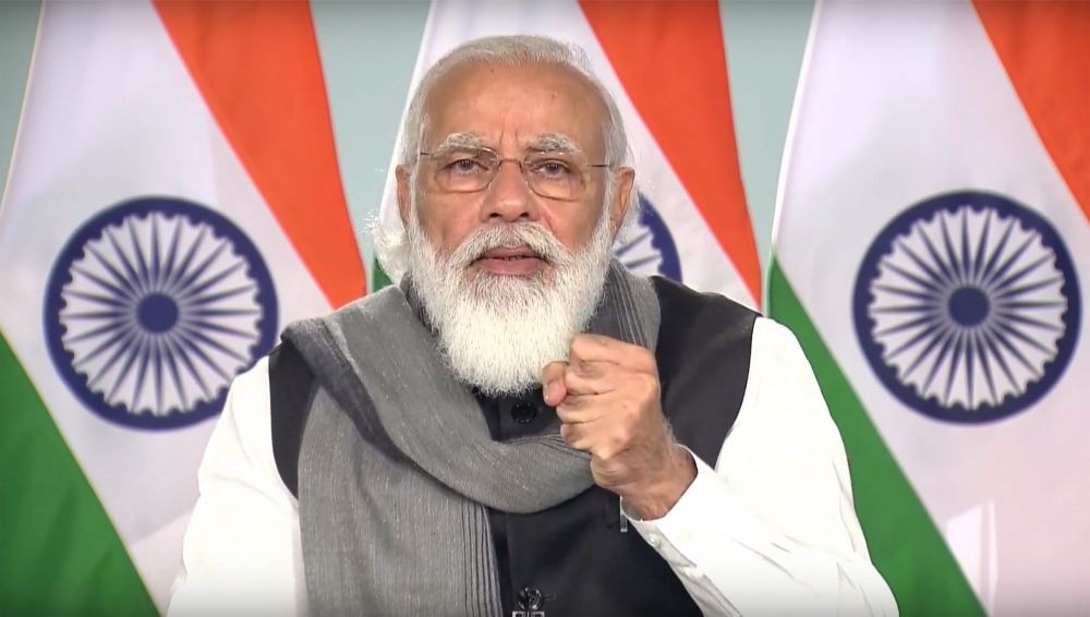 New Delhi: Prime Minister Narendra Modi chairs an all-party meeting with leaders of various political outfits and union ministers to discuss the COVID-19 pandemic situation in the country, via video conferencing, in New Delhi, Friday, Dec. 4, 2020. (PTI Photo)