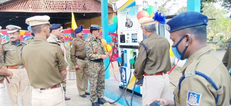 Randeep Datta, PMG IGP CRPF, Manipur & Nagaland sector inaugurates consumer pump at Transit Camp, CRPF Dimapur.