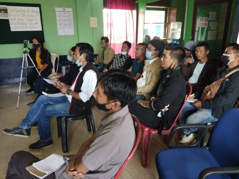 Section of the participants attending the one-day workshop on Hepatitis with AA members from Diphupar Ao Church and Autorickshaw Driver’s Union, Supermarket.