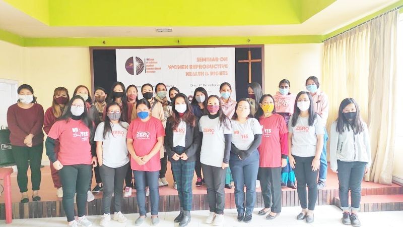 Participants with organisers and others during the seminar on ‘women reproductive health and rights’ held on December 8. (Photo Courtesy: NEN)