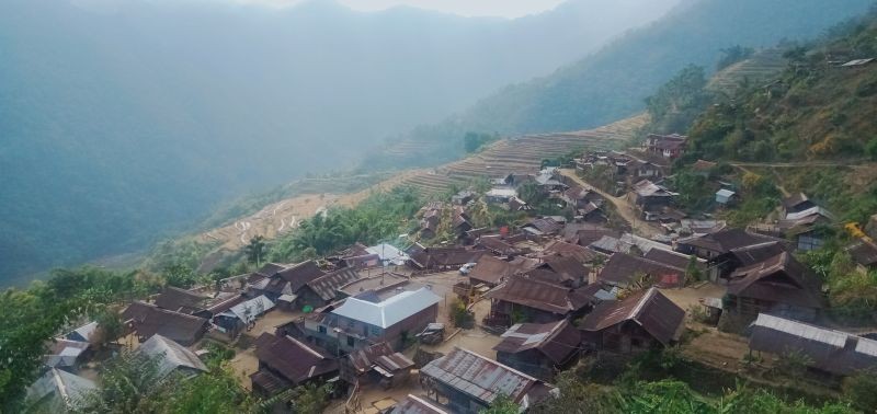 A partial view of Porba village in Phek district. (Morung Photo)