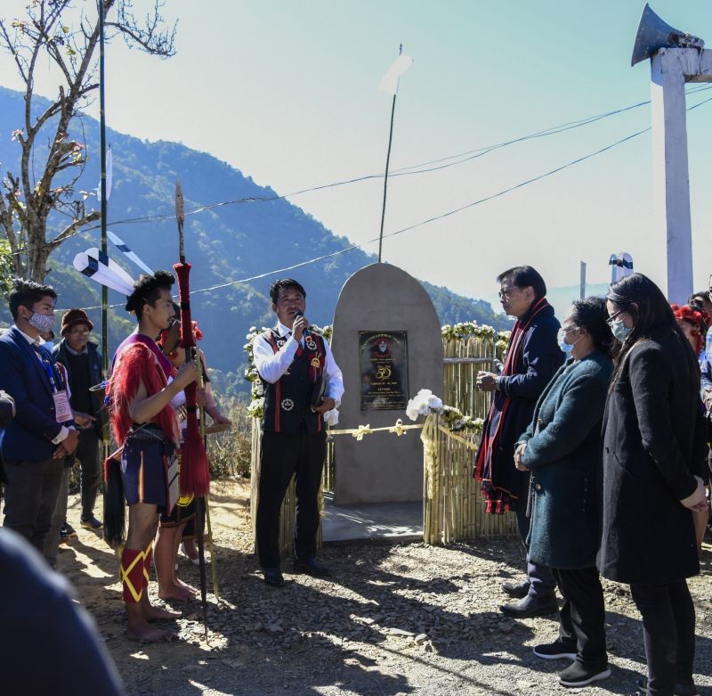 Officials and others during the Lükhüyimi Kiphimi Kükhakulu (LKK) golden jubilee celebration held from December 28 to 30. (Photo Courtesy: LKK)