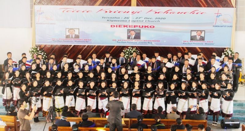 The Centenary Choir performing during the KBC jubilee celebration.