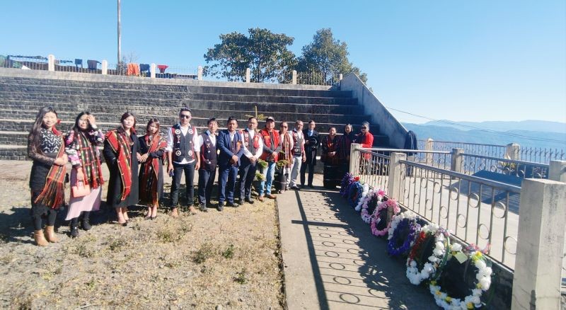 Officials and others during the observance of 7th Sumi Martyrs Day at the Martyr's Park, Sukhalu on December 28.
