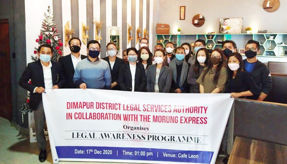 Participants of the legal awareness programme conducted by the DDLSA and The Morung Express in Dimapur on December 17.