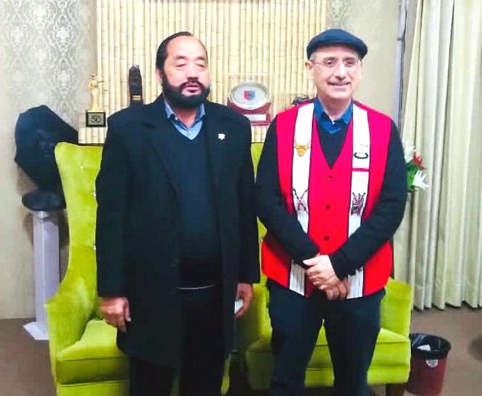 BJP national spokesperson and in-charge (Prabhari) Nagaland Nalin Kohli  called on Dy CM & BLP Leader Y Patton at his official residence during the former's maiden official visit to Nagaland. Both leaders exchanged pleasantries and expressed mutual admiration for each other, according to a staement received here on December 2. (Photo Courtesy: Dy CMO Media Cell)