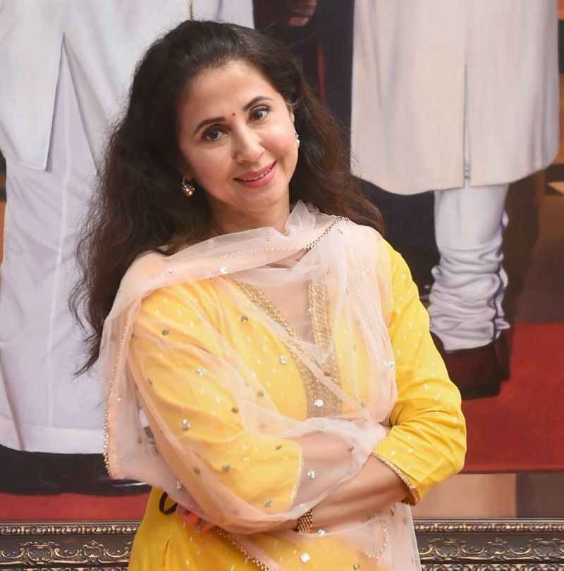 Mumbai: Actress and politician Urmila Matondkar arrives for the 80th birthday celebration of Nationalist Congress Party (NCP) Chief Sharad Pawar, in Mumbai, Saturday, Dec. 12, 2020.  (PTI Photo)