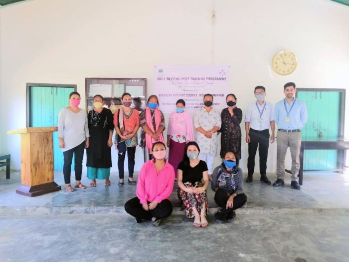 Hope Channel Dimapur, a unit of Ebenezer Welfare Society organised training on pickle, papad and spices making from November 11 to 18. Altogether 30 women attended the training sponsored by NABARD. The main purpose of the training was to uplift the social and economic life of the women. Rahul Tiwari DA, Regional Office Nagaland attended the programme and encourage the trainees.
