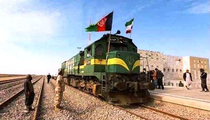 Iran-Afghanistan railway line officially launched. (IANS Photo)