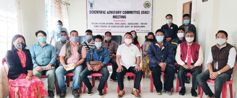 Attendees of the Scientific Advisory Committee (SAC) meeting at KVK Conference Hall, Aboi on December 2.