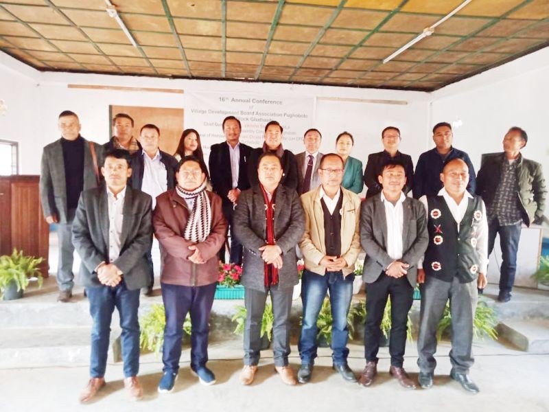 Y Vikheho, MLA, 13 AC Pughoboto with other dignitaries during the 16th annual conference of the Village Development Board Association (VDB), Pughoboto.