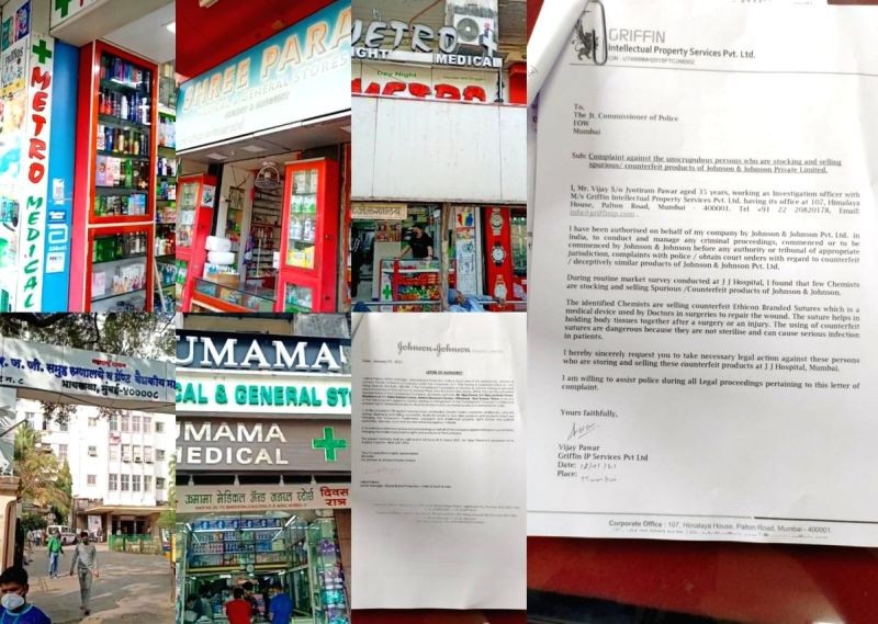 Fake Johnson and Johnson sutures racket busted in Mumbai. (IANS Photo)