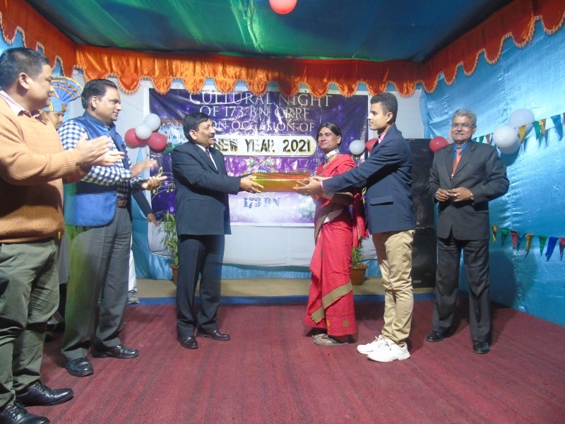 173 Bn CRPF based at Airfield, Dimapur celebrated the New Year 2021 at their Battalion Headquarters on January 1.