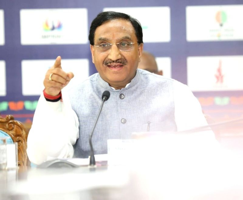 HRD Minister Ramesh Pokhriyal Nishank. (IANS File Photo)