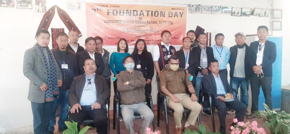 Advisor Pukhayi Assumi with CSO Nagaland and government officials on January 7. (DIPR Photo)