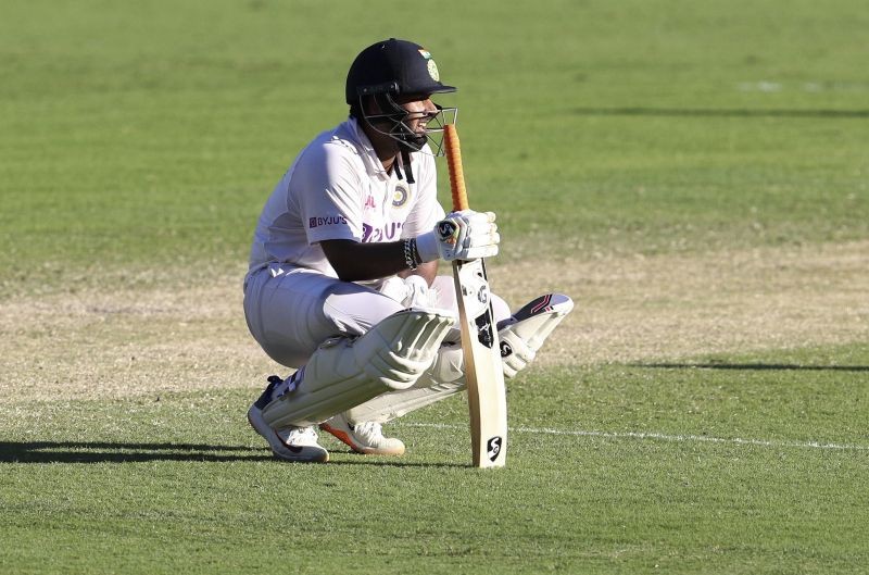 Brisbane: India's Rishabh Pant rest during play on the final day of the fourth cricket test between India and Australia at the Gabba, Brisbane, Australia, Tuesday, Jan. 19, 2021. AP/PTI