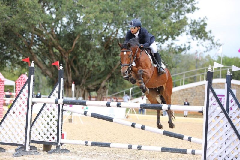 Rio in action at an FEI event in the Embassy International Riding School, Bengaluru in December 2020.