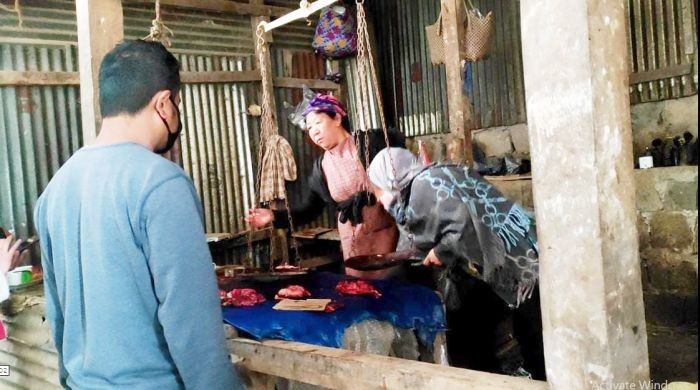 Dog meat vendors in Kohima. (Morung File Photo)