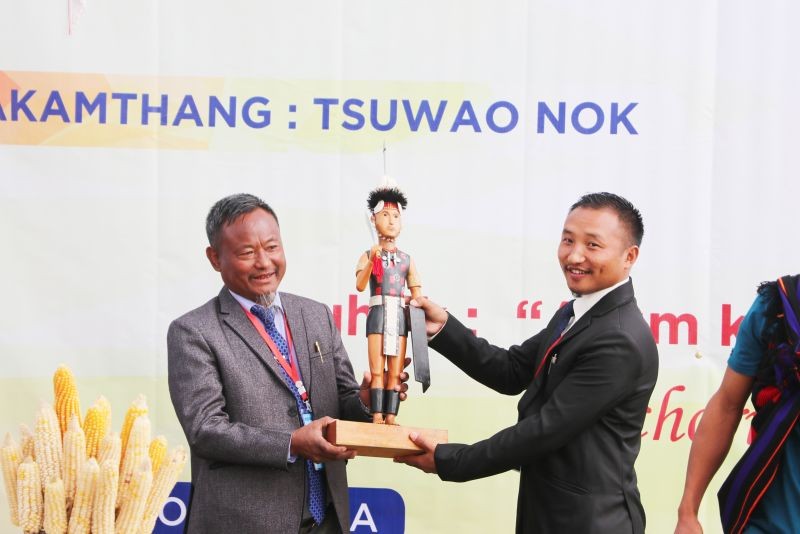 Advisor L Khumo receiving a token of appreciation during the 41st General Session of PRSU.