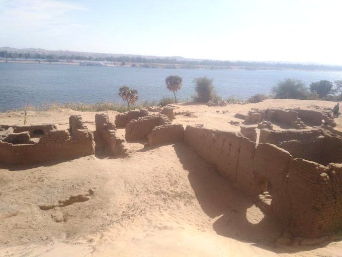 Remains of Roman fort unearthed in Egypt's Aswan (twitter.com/DailyNewsEgypt/ ANS Photo)