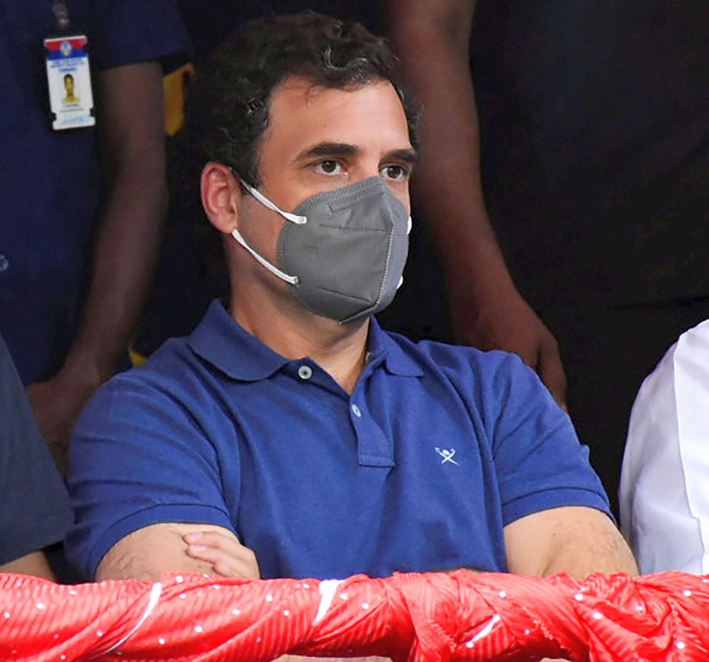 Congress leader Rahul Gandhi witnesses 'Jallikattu' at Avaniyapuram in Madurai. Photograph: PTI Photo