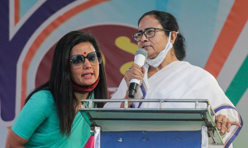 Nadia: West Bengal Chief Minister Mamata Banerjee addresses a public meeting at Habibpur in Nadia, Monday, Jan. 11, 2021. (PTI Photo)