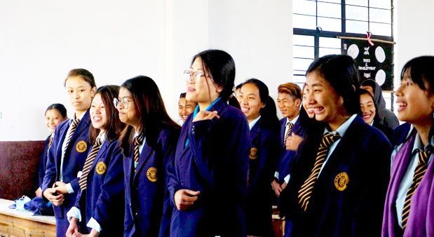 Students of Dr Neilhouzhü Kire GHSS, Kohima during the LaunchPad Phase 2 conducted on January 18 and 19. (Photo Courtesy: YouthNet)