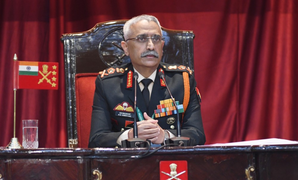 Indian Army Chief General Manoj Mukund Naravane . (IANS Photo)