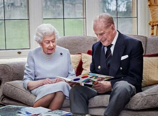 Britain's Queen Elizabeth II and her husband Prince Philip. Twitter/@RoyalFamily