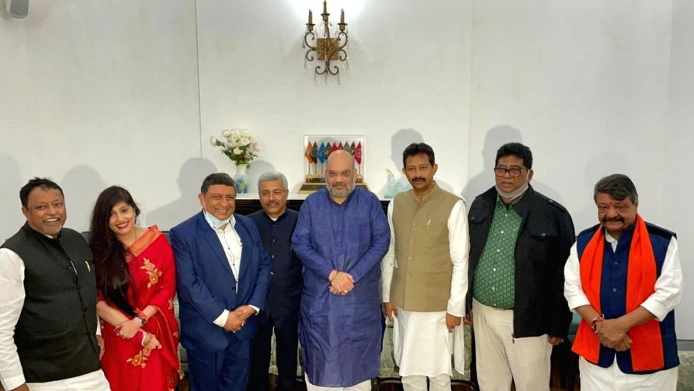 3 TMC MLA's and 5 local politicions join bjp in West Bengal.. Image Source: IANS News