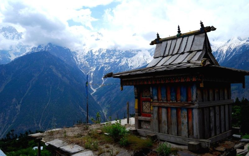 Himachal's Kalpa sees warmest February in 28 years. (Twitter/IANS Photo)