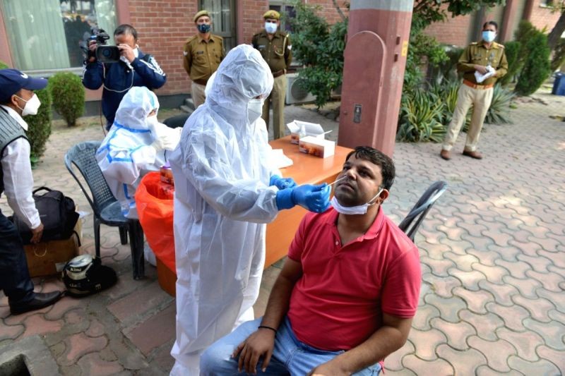 India reports 11,067 new corona cases, 94 more deaths. (IANS Photo)