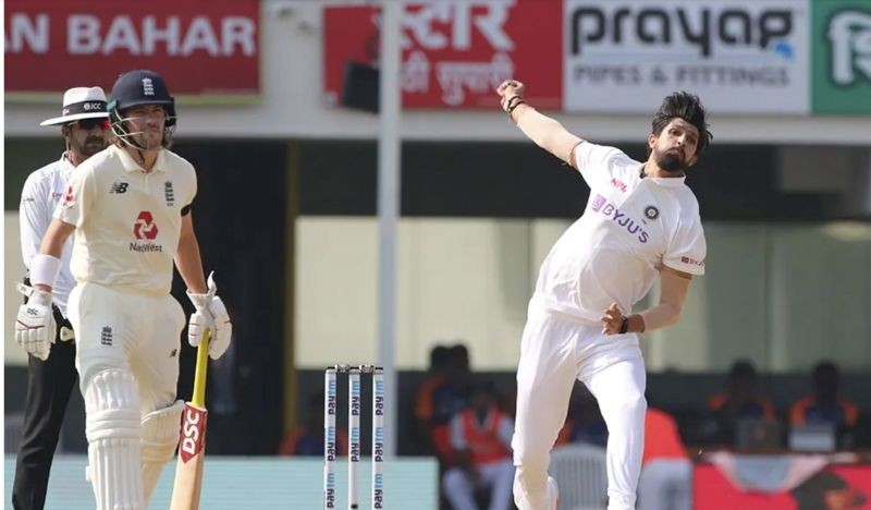 Chennai: India's Ishant Sharma bowls on Day 1 of the first cricket test match between India and England, at MA Chidambaram Stadium in Chennai, Friday, Feb. 5, 2021. (PTI Photo)