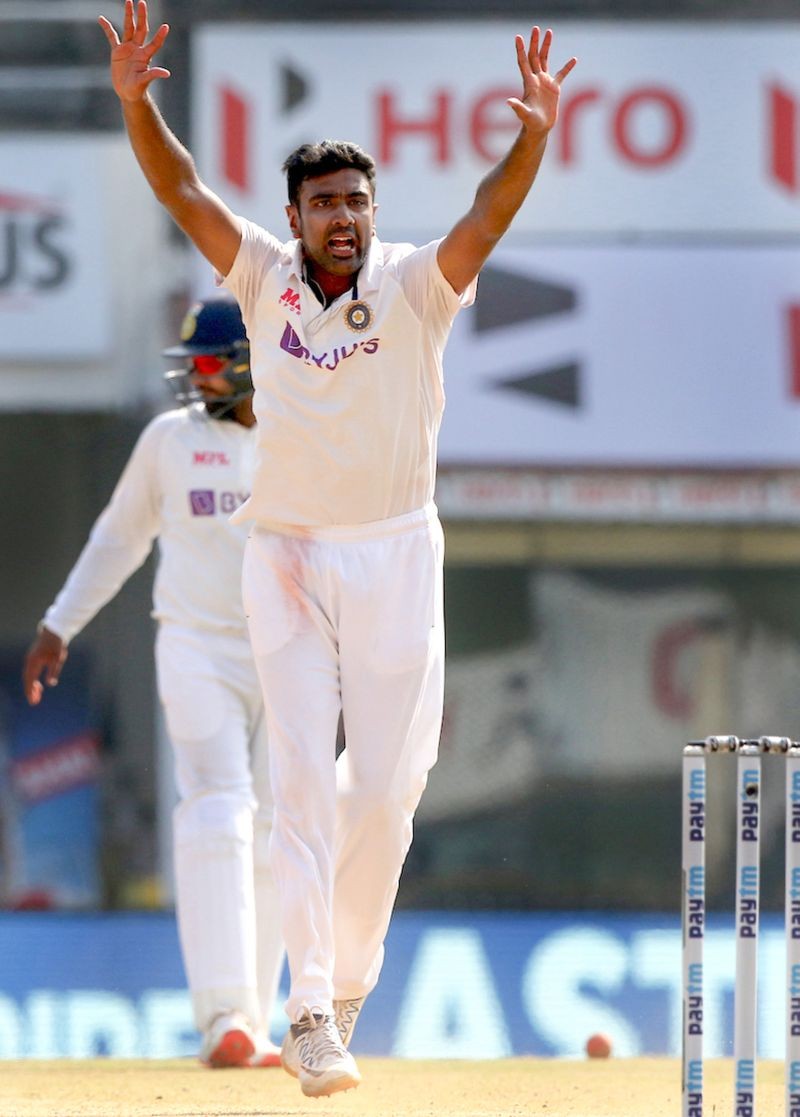 Chennai: India's Ravichandran Ashwin celebrates a wicket during the 4th day of first cricket test match between India and England, at M.A. Chidambaram Stadium ,in Chennai, Monday, Feb. 8, 2021. Ashwin took 6 wickets. (BCCI/PTI Photo)