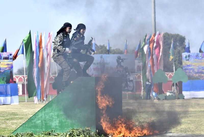 CRPF's 1st women CoBRAs train to take on Maoists. (IANS Photo)