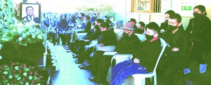 Funeral service of Late Müdongoyi Chüzho in Kohima on February 14. (Morung Photo)