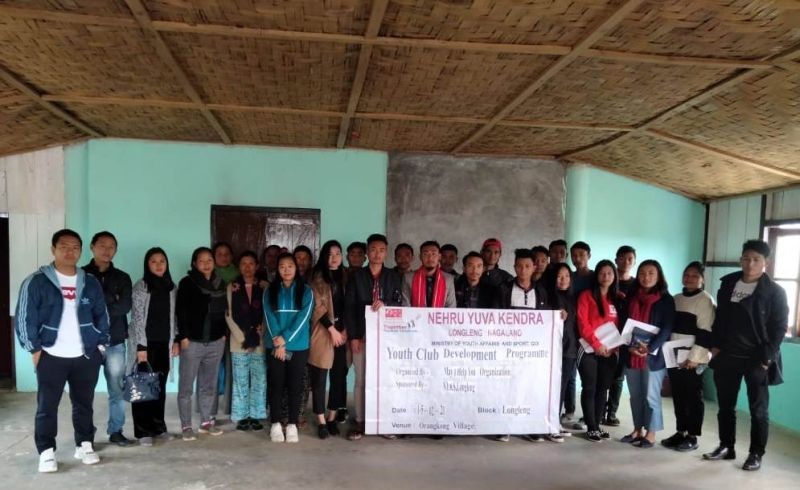 May I Help You Organisation Nagaland members, NYVs  and participants during the programme on February 1. (Photo Courtesy: MIHYO)