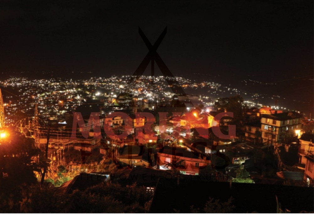 Night shot of Kohima. Kohima made it to the top 25 cities in the Nurturing Neighbourhoods Challenge cohort- a three years initiative aimed at supporting early childhood-friendly neighbourhoods under the Government’s Smart Cities Mission. (Morung Photo)