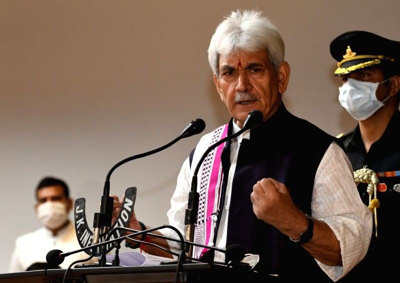 Jammu and Kashmir Lieutenant Governor Manoj Sinha. (IANS File Photo)