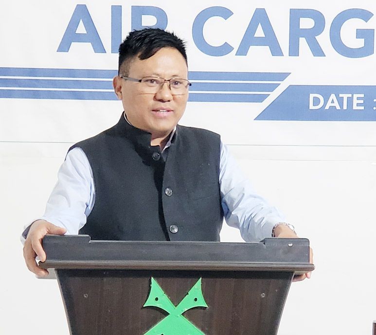 APC Nagaland Y Kikheto Sema speaking on February 26.