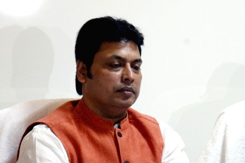 Tripura Chief Minister and senior BJP leader Biplab Kumar Deb. (IANS File Photo)