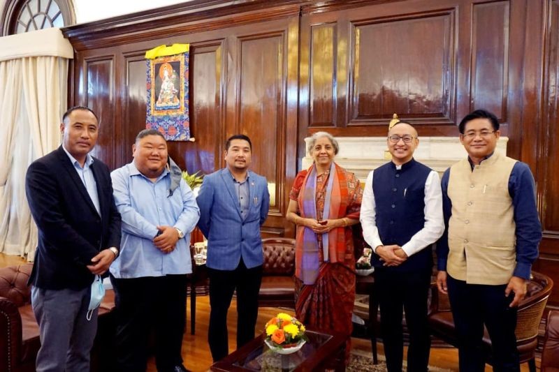 Nagaland legislators met Union Finance Minister Nirmala Sitharaman on February 23. (Photo Courtesy: twitter)