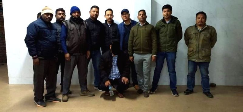 Wanted in Assam, Rhino horn trader and poacher held in Arunachal Pradesh. (IANS Photo)